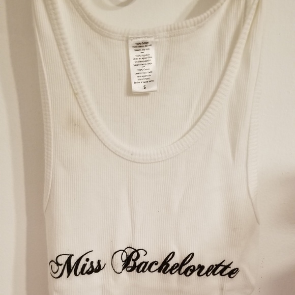 Miss Bachelorette White Tank - Picture 2 of 2